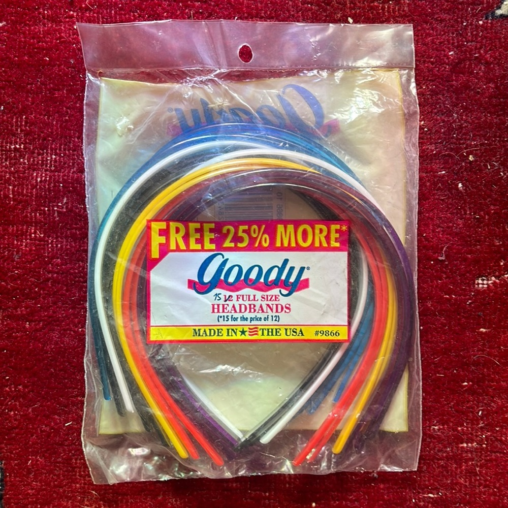 Vintage 1992 15 Goody lucite headbands